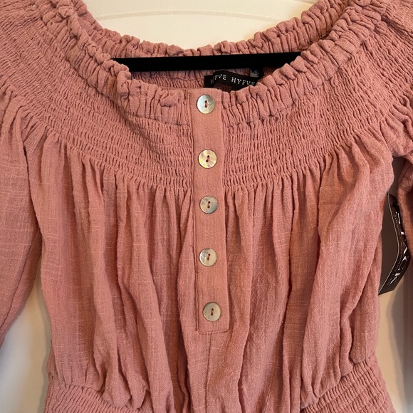 BRAND NEW off the shoulder mauve women’s top, size medium - Picture 3 of 5